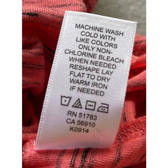 Maurices Womens Small Faux Wrap Top Pink Black - Picture 6 of 11